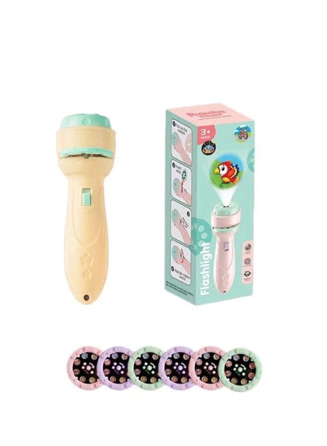 Flashlight for Kids, Toddler Projector Toys for 3+ Year Old Boys Girls, Educational Learning Toy with 48/80/120 Patterns, Preschool STEM Cognition Flashlight, Safe ABS Projector Night Light, Birthday Gift for Boys Girls - Image 1